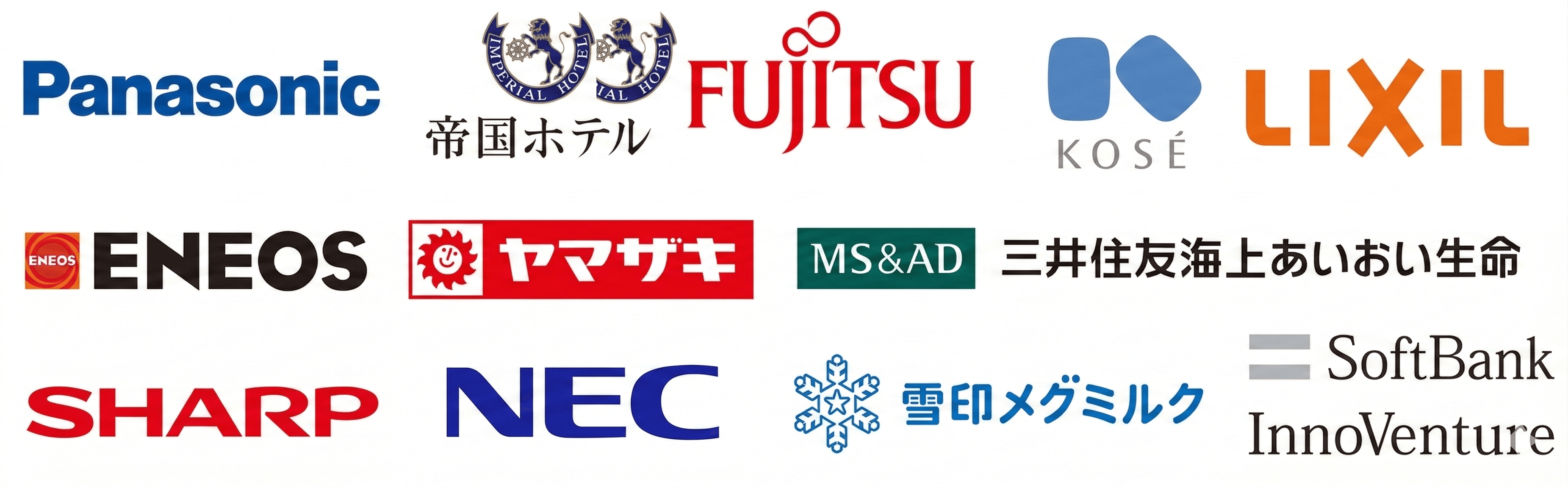 ビジネス講演会講師・酒井とし夫の講演実績は帝国ホテル全国経営者大会、パナソニック、富士通、ファンケル、NTTユーザー協会、山崎製パン、LIXIL、コーセー化粧品販売、ENEOS、NEC、三井住友海上火災保険、東芝ソリューション、シャープ、キャタピラージャパン、ソフトバンクイノベンチャー、JA全農、富士フィルムビジネスイノベーションジャパン、雪印メグミルク、平和堂、三井住友海上あいおい生命保険、三菱UFJリサーチ＆コンサルティング、仙台銀行、第四北越銀行、米沢信用金庫、新潟県庁、横浜市経済局、税理士会、日本全国の商工会議所、商工会をはじめとする企業、行政団体、金融機関で1,000回を超えています。